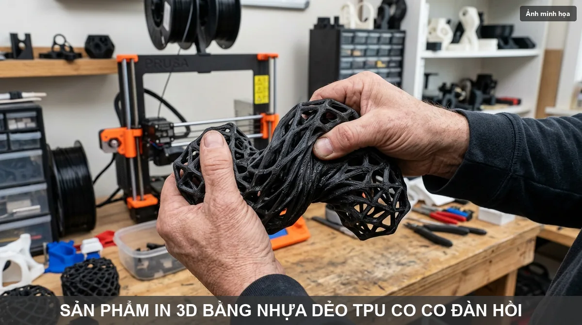 Kỹ thuật in nhựa dẻo TPU thành công không lo kẹt vòi