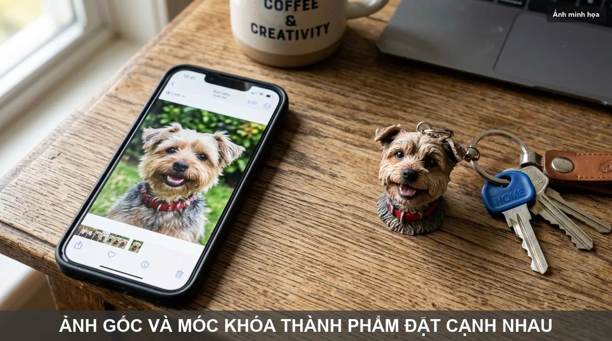 Móc khoá in 3D từ chính tấm ảnh của bạn