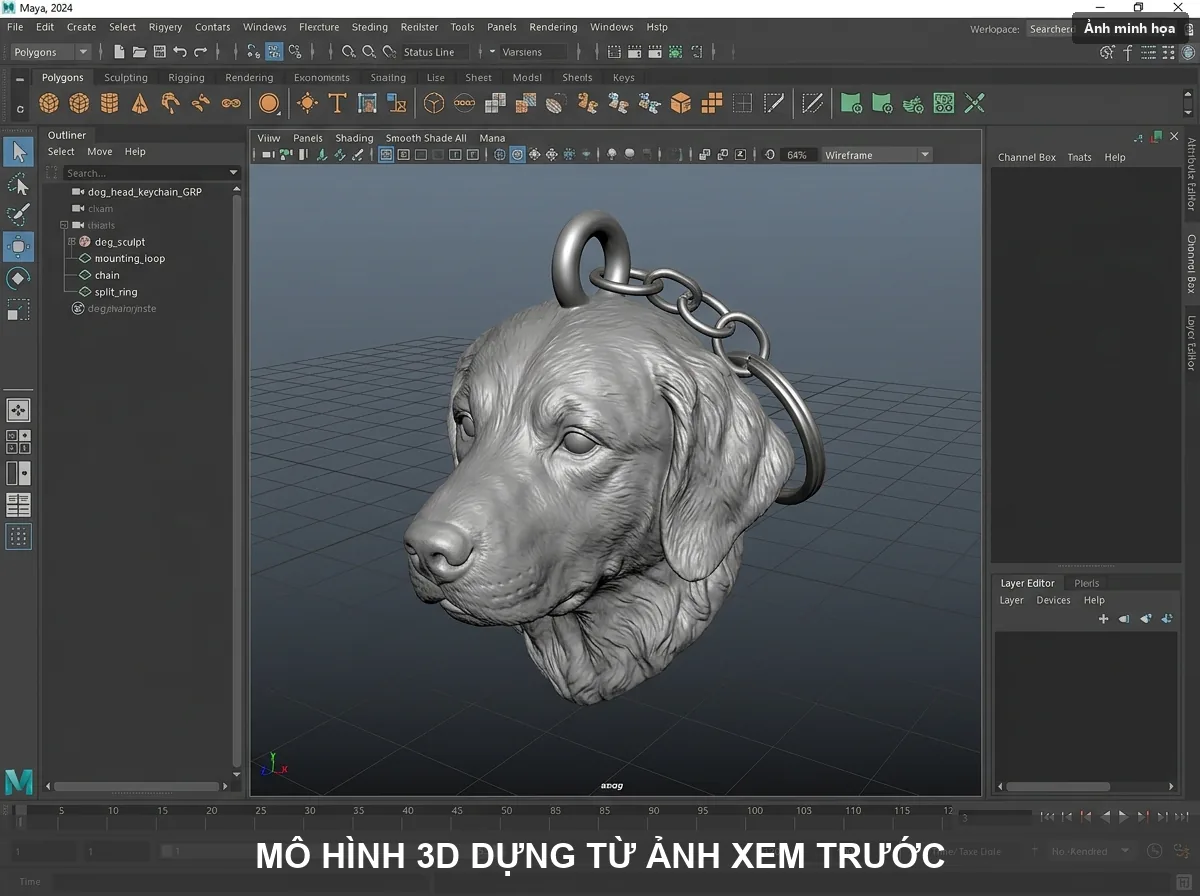 Mô hình 3D dựng từ ảnh, xem trước trên trình duyệt