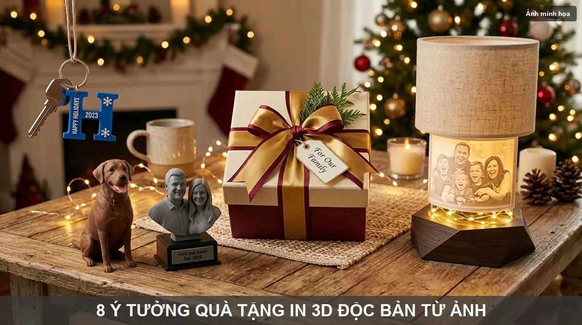 Bộ sưu tập các món quà tặng in 3D cá nhân hoá độc đáo