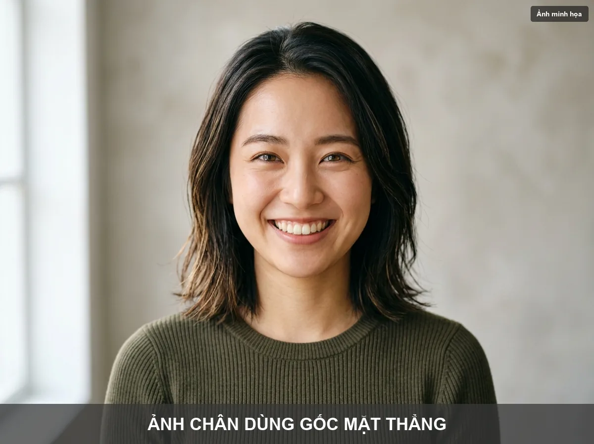 Ảnh chân dung gốc dùng để dựng tượng 3D